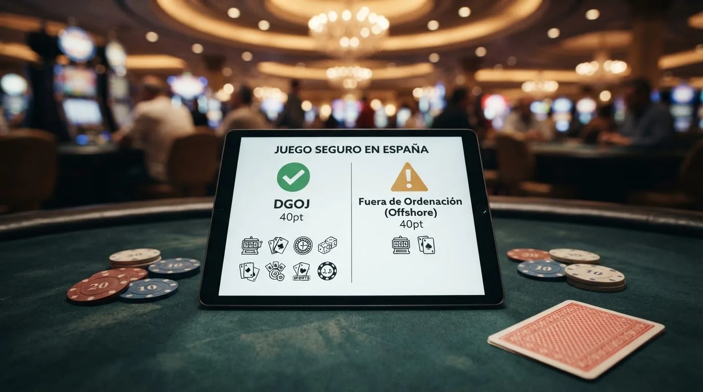Tabla comparativa con los logotipos y datos principales de los operadores analizados, separados entre licencia DGOJ y offshore